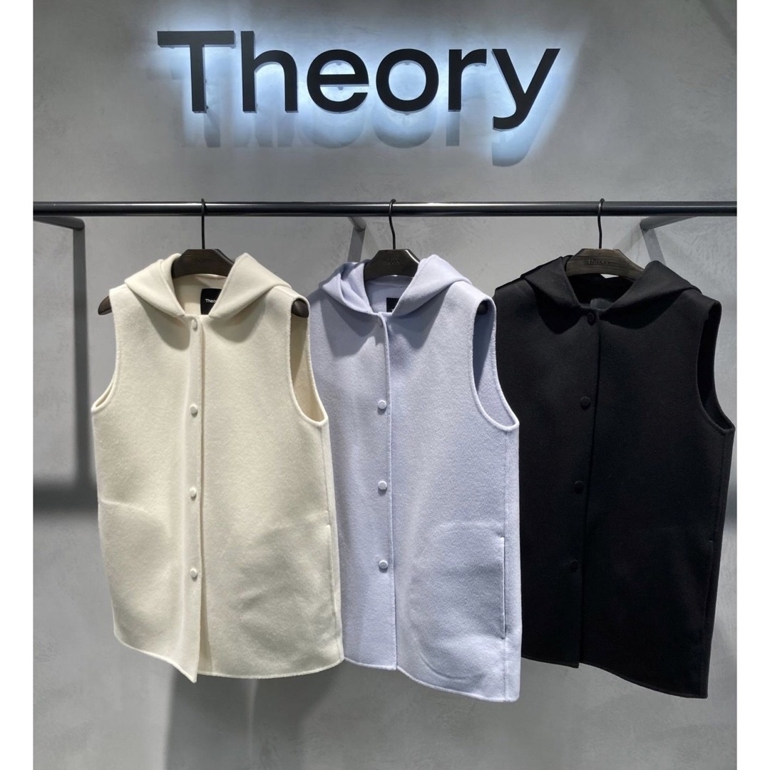 theory(セオリー)のTheory 22aw ミドル丈フーディベストコート レディースのトップス(ベスト/ジレ)の商品写真