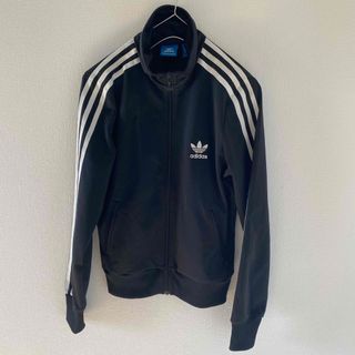 00'sadidasアディダストラックジャケットジャージ長袖mブラックレディース