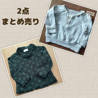 ニシマツヤ(西松屋)の2点まとめ売り　トレーナー　SIZE90(Tシャツ/カットソー)