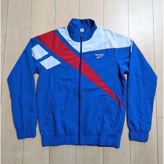 リーボック(Reebok)のL 良品 Reebok CLASSIC VECTOR TRACK TOP 青(ナイロンジャケット)