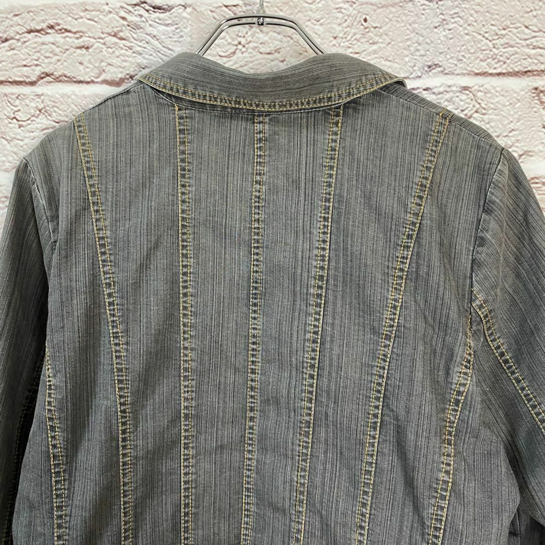 RESPIGHI デニムジャケット　ジャケット メンズ　レディース レディースのジャケット/アウター(Gジャン/デニムジャケット)の商品写真