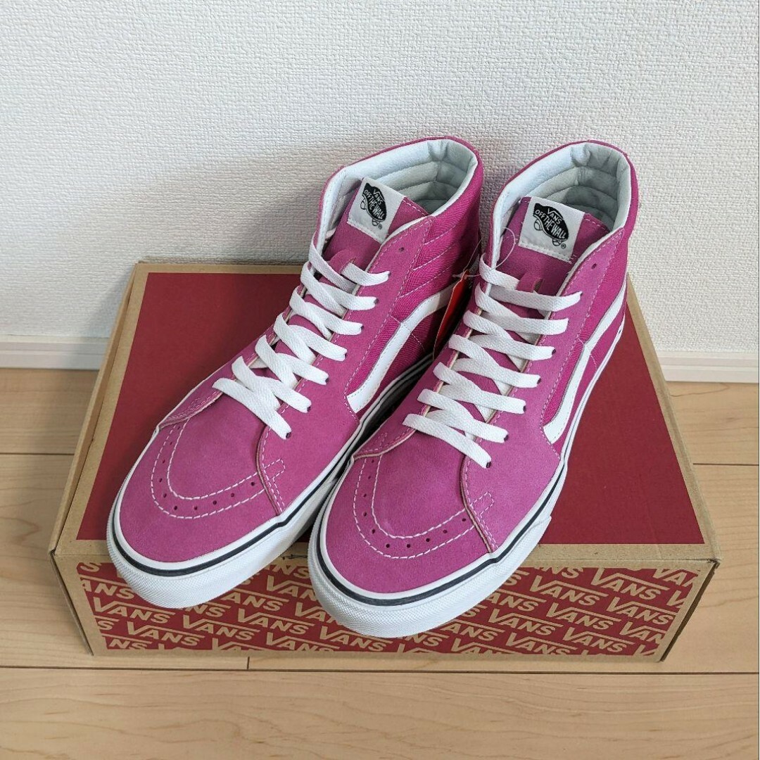 27.5 新品 VANS SK8-HI VERY BERRY ピンク スエード