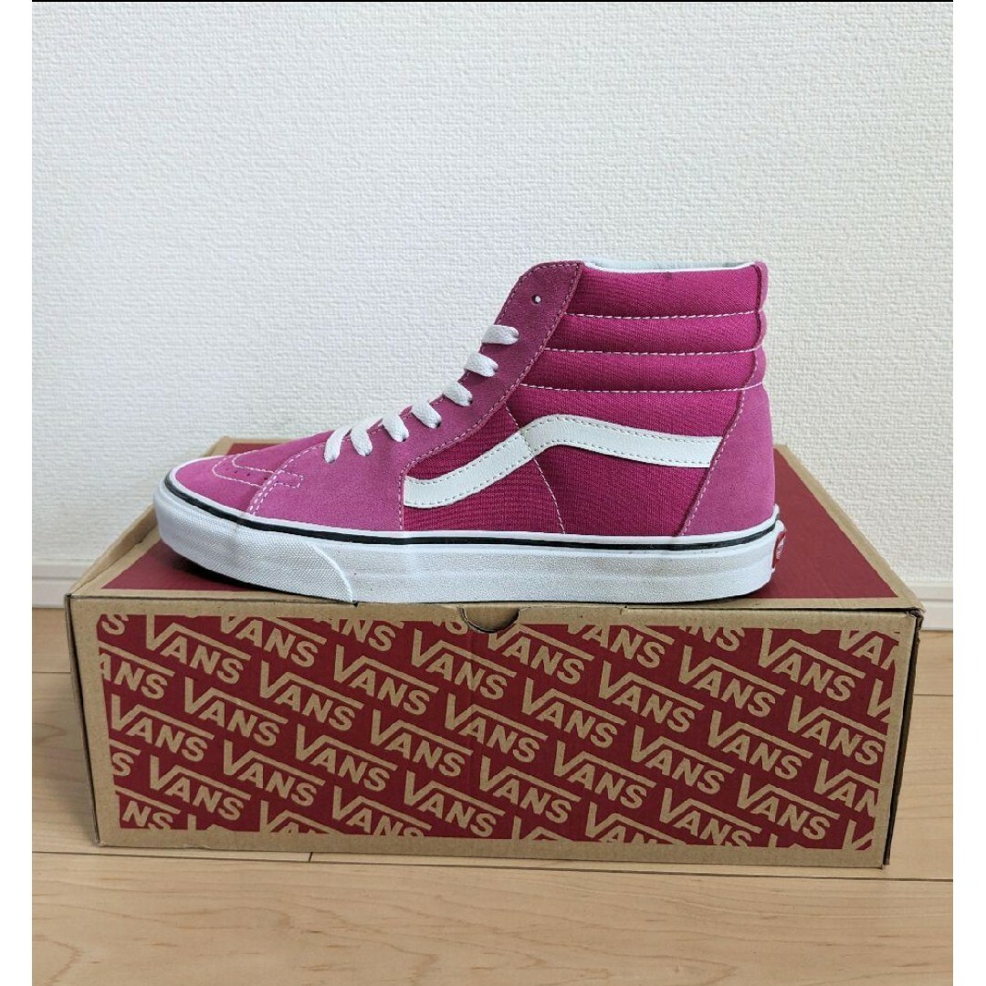 27.5 新品 VANS SK8-HI VERY BERRY ピンク スエード