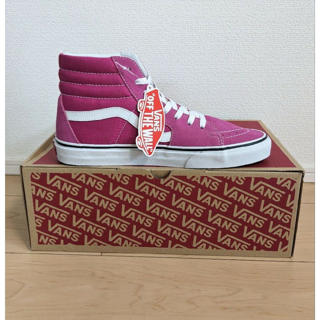 27.5 新品 VANS SK8-HI VERY BERRY ピンク スエード