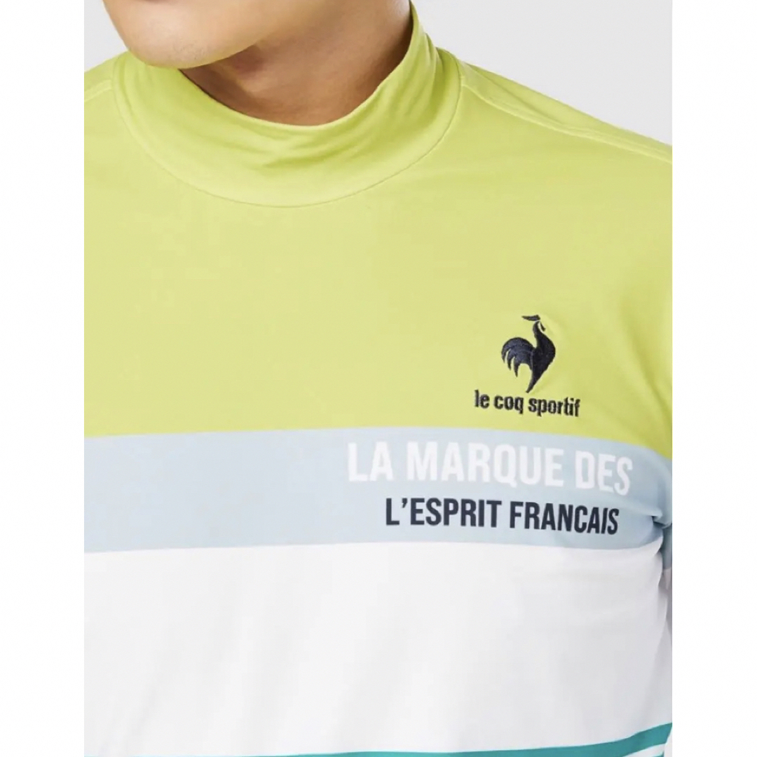 le coq sportif(ルコックスポルティフ)の送料無料 新品 le coq sportif ゴルフ マルチカラーハイネック L スポーツ/アウトドアのゴルフ(ウエア)の商品写真