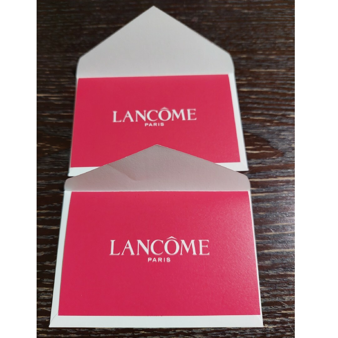 LANCOME(ランコム)のLANCOMEカード2枚 コスメ/美容のキット/セット(サンプル/トライアルキット)の商品写真