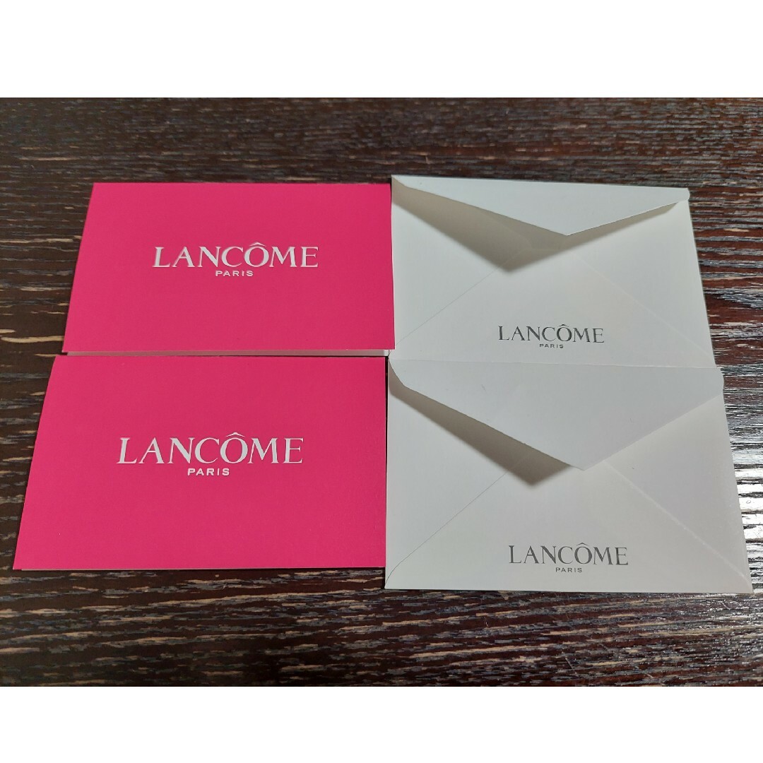 LANCOME(ランコム)のLANCOMEカード2枚 コスメ/美容のキット/セット(サンプル/トライアルキット)の商品写真