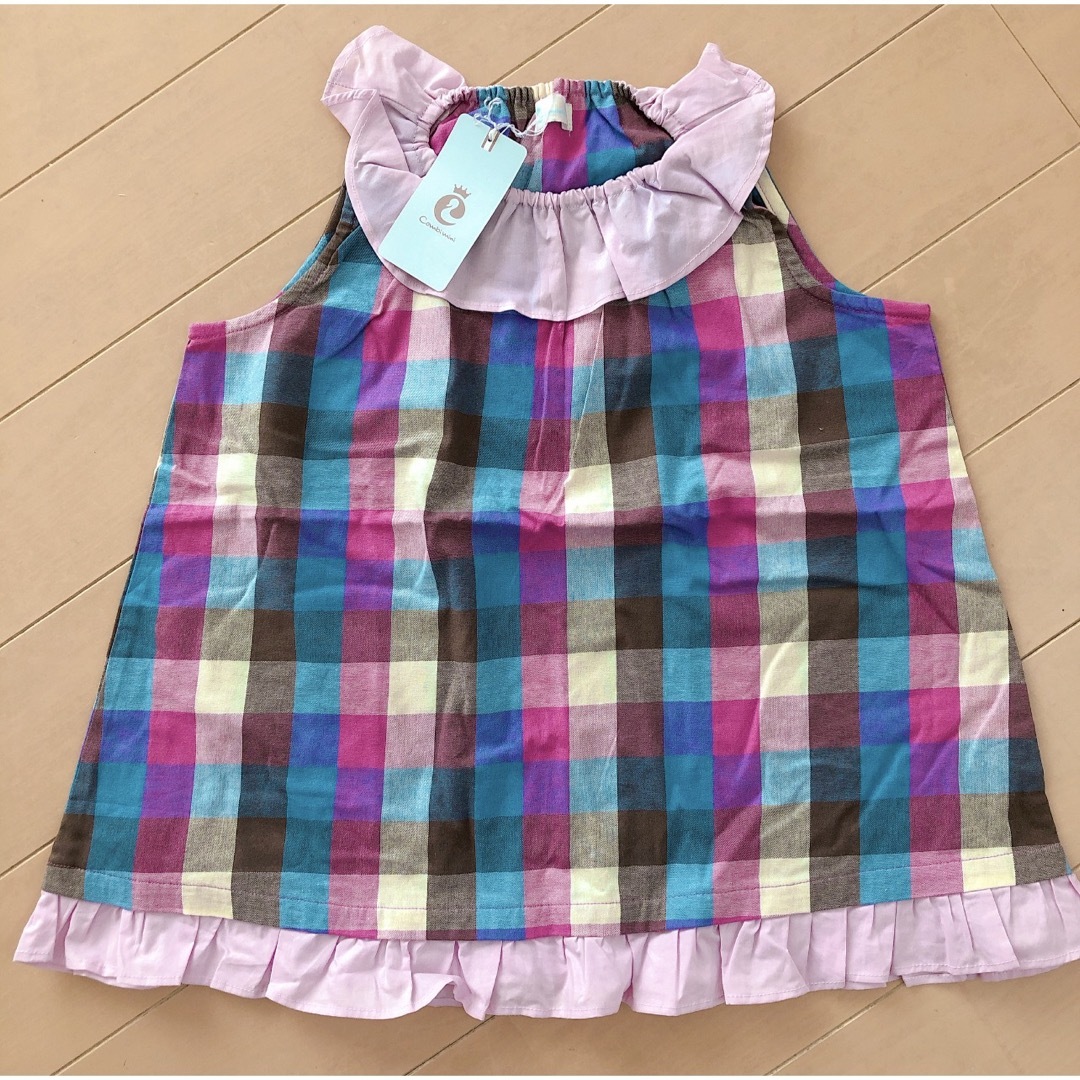 Combi mini(コンビミニ)のコンビミニ★新品未使用チュニック120 キッズ/ベビー/マタニティのキッズ服女の子用(90cm~)(Tシャツ/カットソー)の商品写真