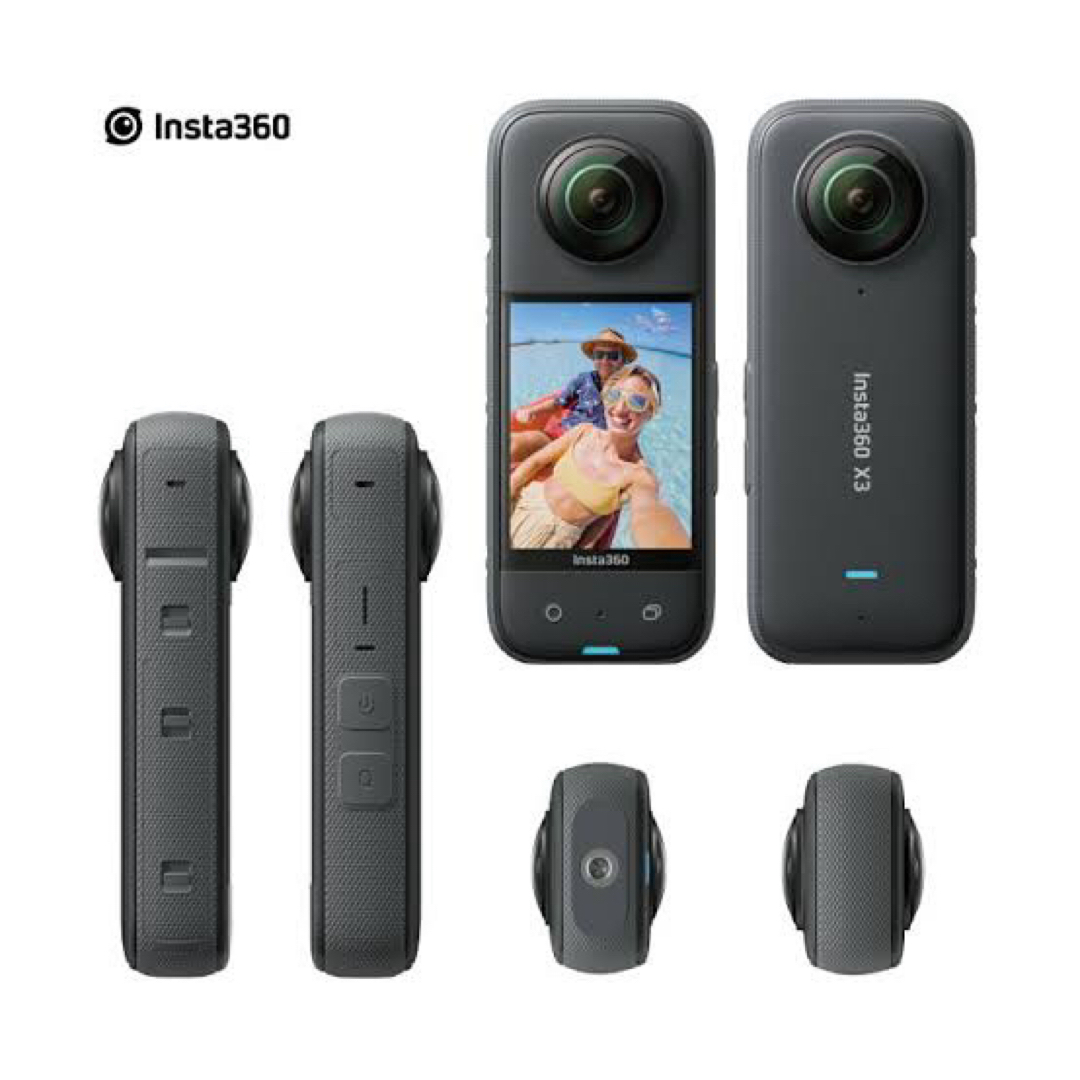 insta360(インスタスリーシックスティ)の[新品未開封]INSTA360 X3 シュリンク付き スマホ/家電/カメラのカメラ(ビデオカメラ)の商品写真