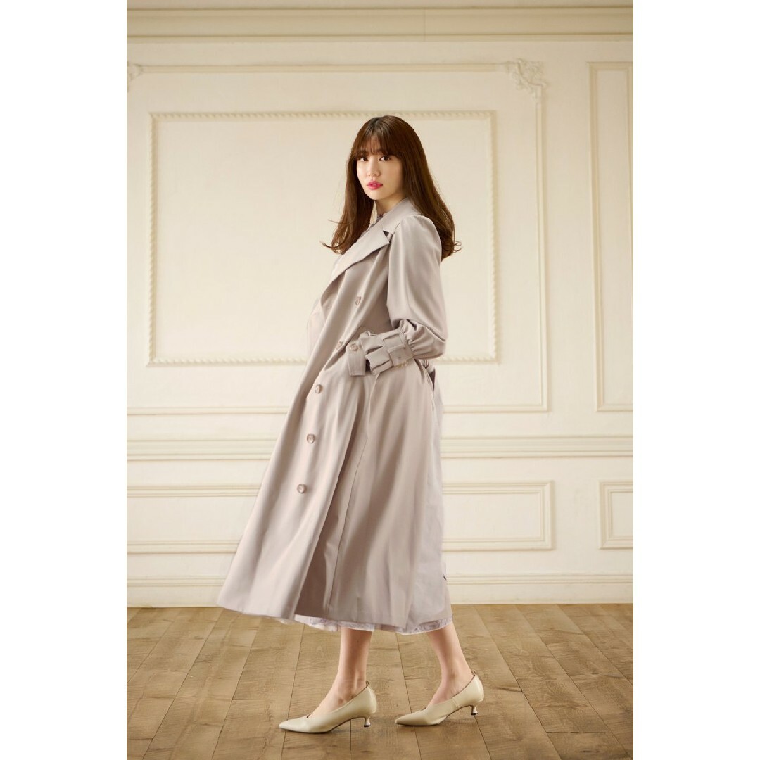 Her lip to - 【美品】Herlipto Belted Dress Trench Coatの通販 by