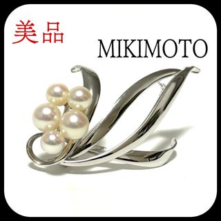 MIKIMOTOパール5.5〜7.2㎜シルバーブローチ