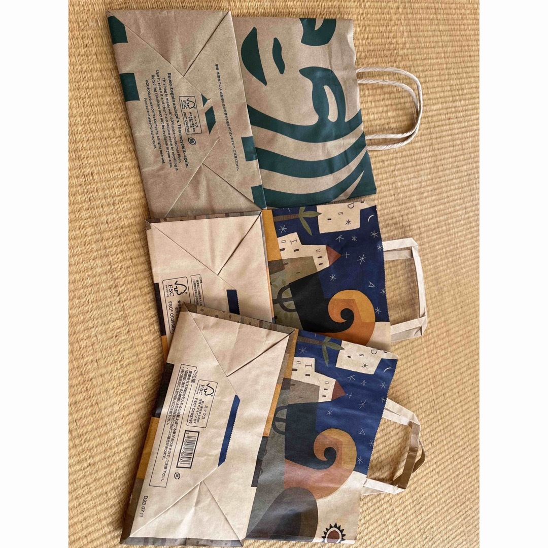 KALDI(カルディ)のスタバ、カルディショップ袋3枚セット エンタメ/ホビーのコレクション(その他)の商品写真