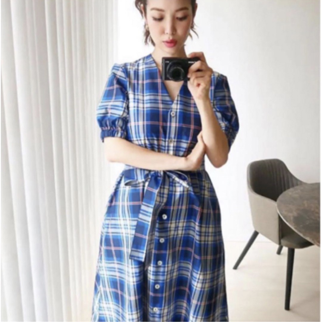 ZARA - ZARA タフタチェックワンピースの通販 by yuu♡'s shop|ザラ