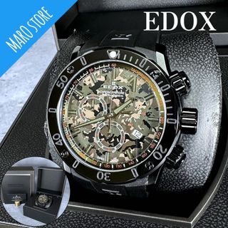 EDOX - 【美品】EDOX クロノグラフ クロノオフショア1 カモフラ 迷彩 ...