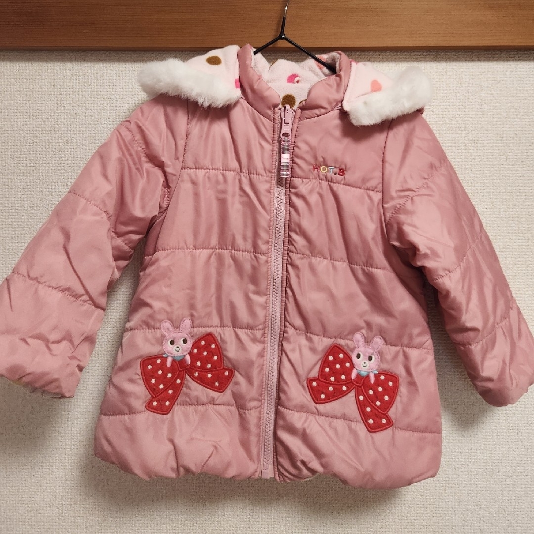 HOT BISCUITS(ホットビスケッツ)のMIKI HOUSE HOT BISCUITS　コート　中綿ジャンバー キッズ/ベビー/マタニティのキッズ服女の子用(90cm~)(コート)の商品写真