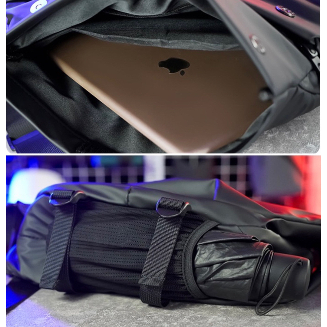 ボディバッグ メンズ  磁石　撥水 斜めがけ iPad収納 メンズのバッグ(ボディーバッグ)の商品写真