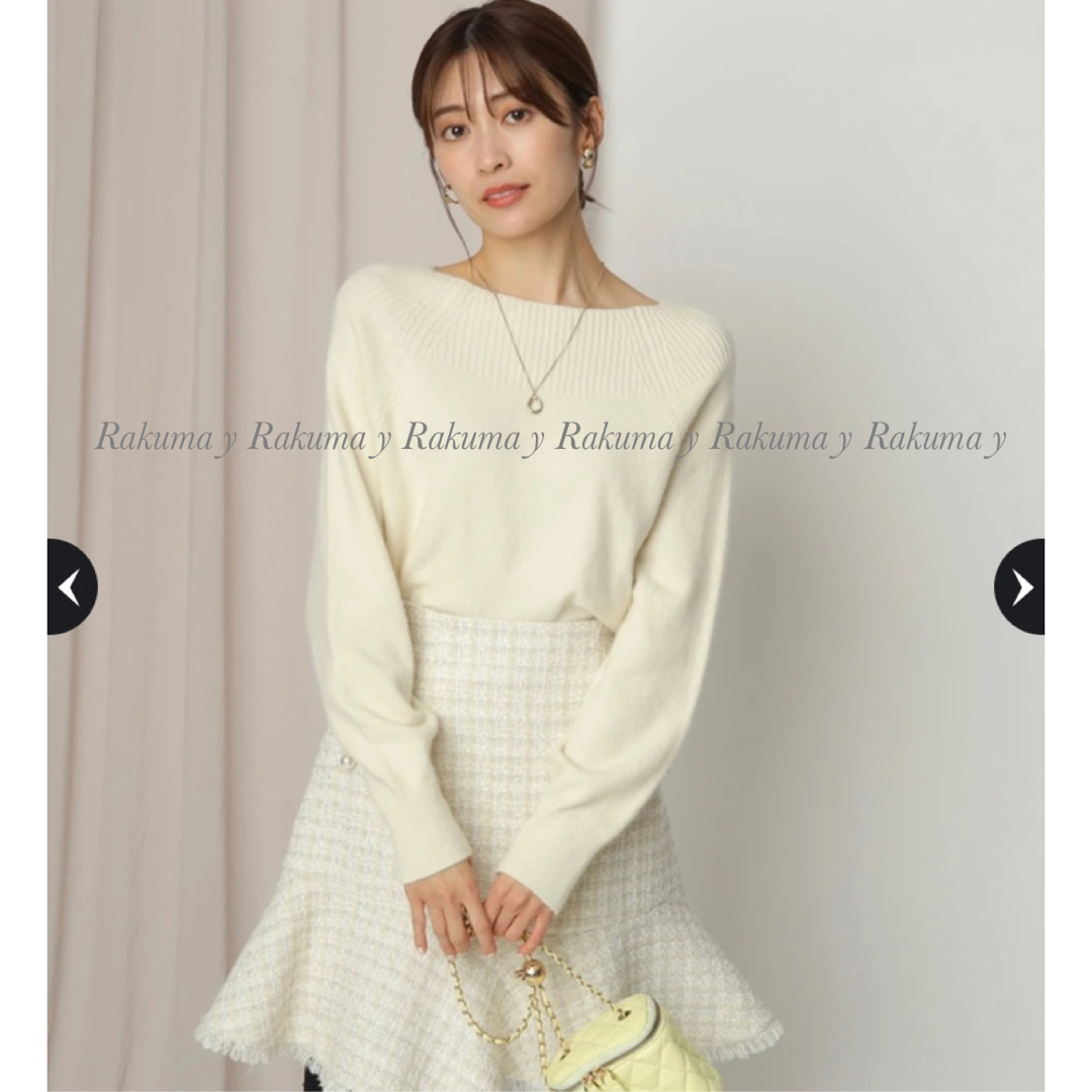 新品タグ付き 人気 完売品 アプワイザーリッシェ ふわふわカラーニット 白 | フリマアプリ ラクマ