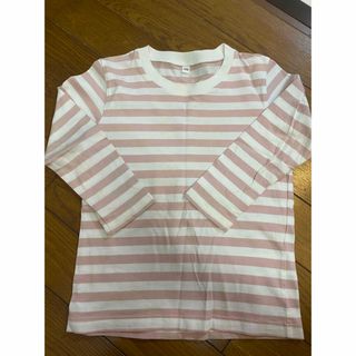 ムジルシリョウヒン(MUJI (無印良品))の無印　ボーダー 長袖Tシャツ　100(Tシャツ/カットソー)