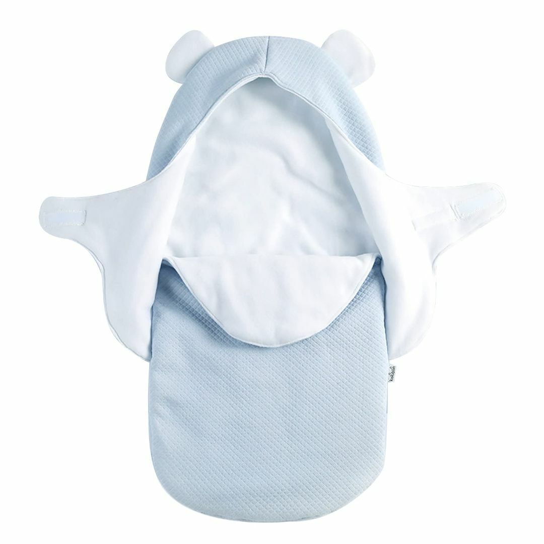 新生児 おくるみ 退院用 ベビー寝袋 驚愕防止 0～1歳 厚手 エアジャカード綿