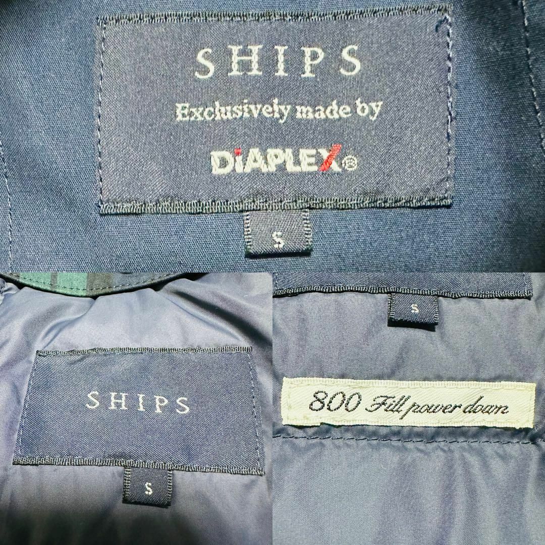 希少☆SHIPS×DiAPLEX ステンカラーコート ダウンライナー付き S