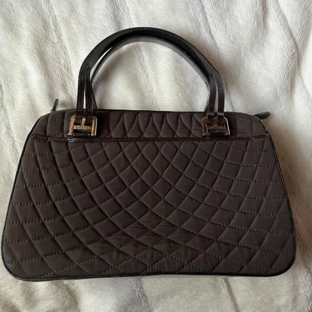 BALLY バリー ハンドバッグ キルティング ナイロン ブラック
