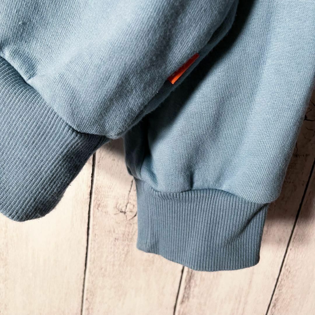 人気デザイン L】ケボズ 刺繍ロゴ ハーフジップ スウェット-