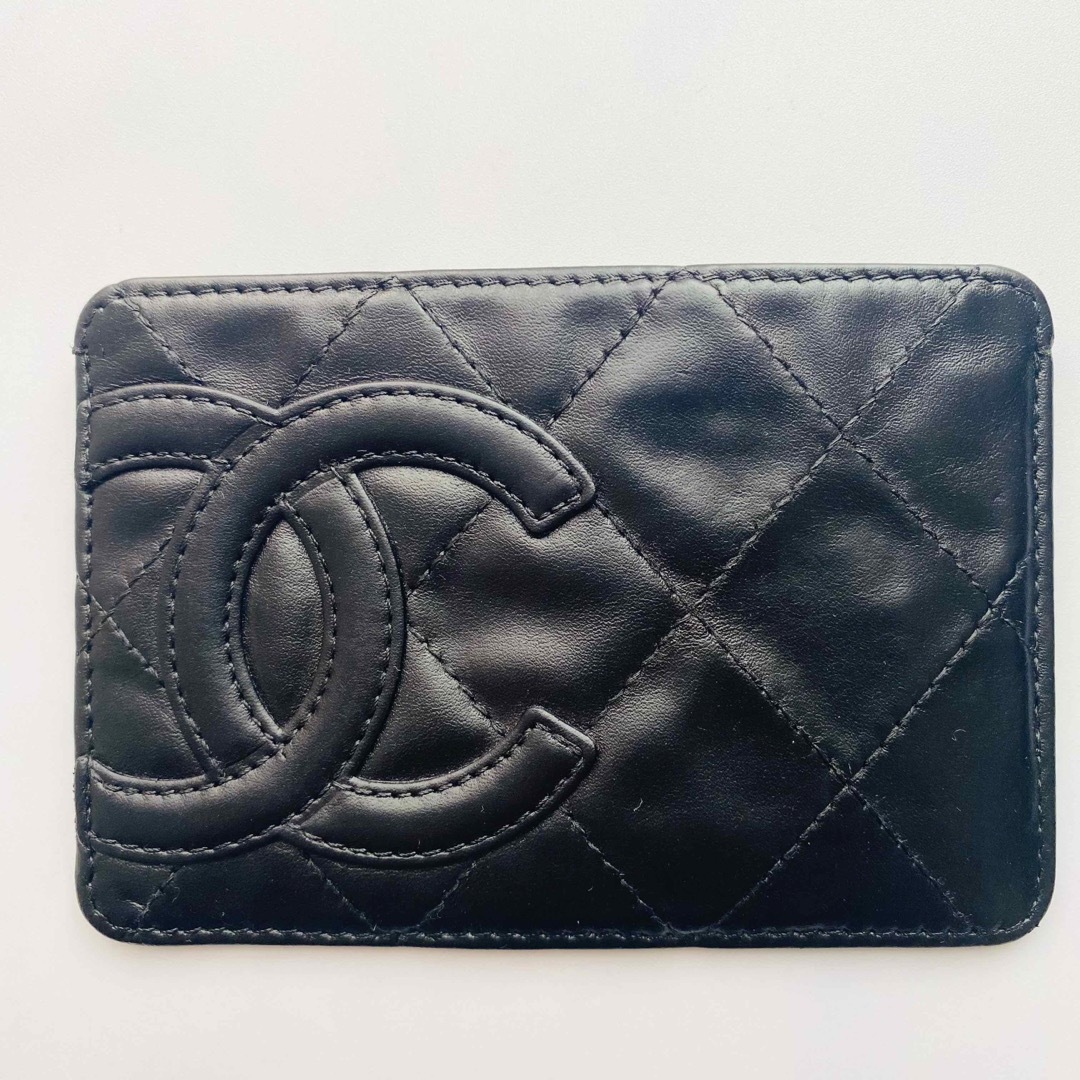 【CHANEL】シャネル カンボンライン カードパスケース 定期入れ 名刺入れ