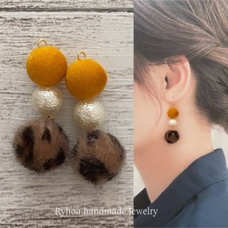 No.804  秋冬ファッションピアス　16kgpピアス/イヤリング(ピアス)