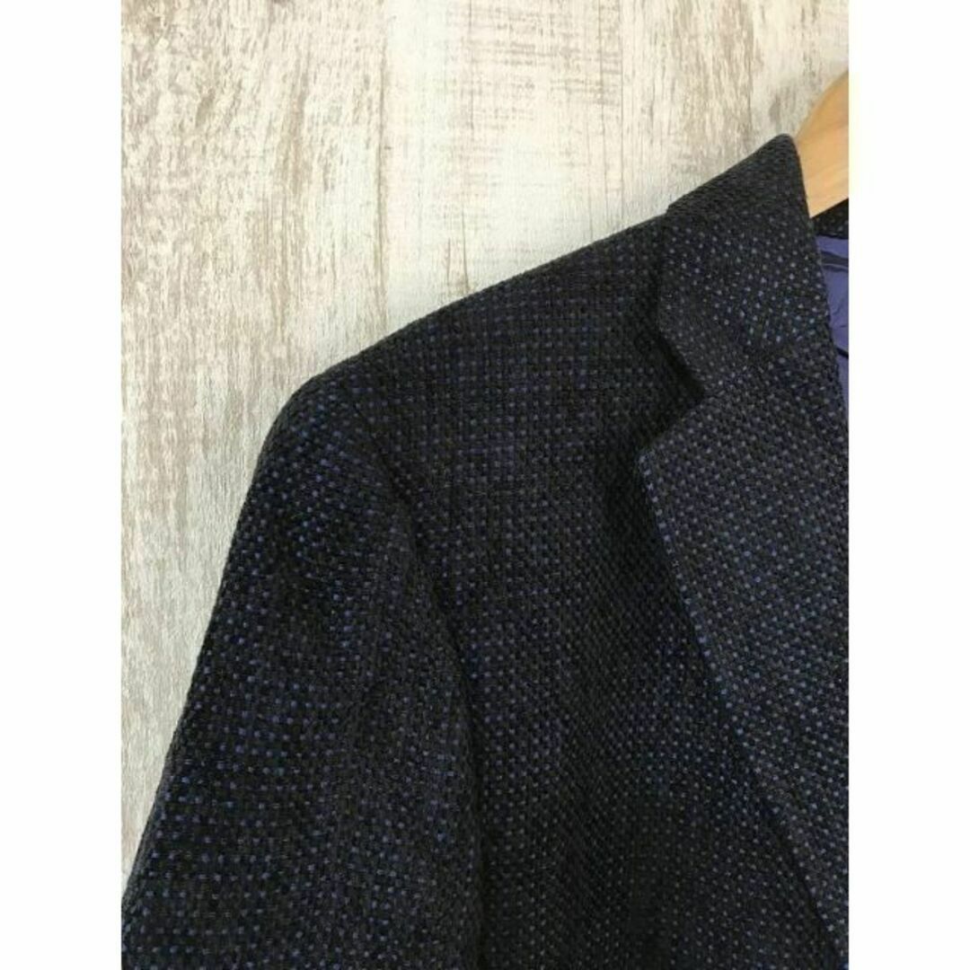 LANVIN - LANVIN ランバン テーラード シルクジャケット 黒×青の通販
