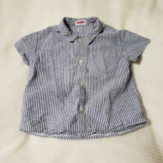 ムジルシリョウヒン(MUJI (無印良品))の90cm デニム風襟つきシャツ(ブラウス)