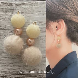 No.806  秋冬ファッションピアス　16kgpピアス/イヤリング(ピアス)