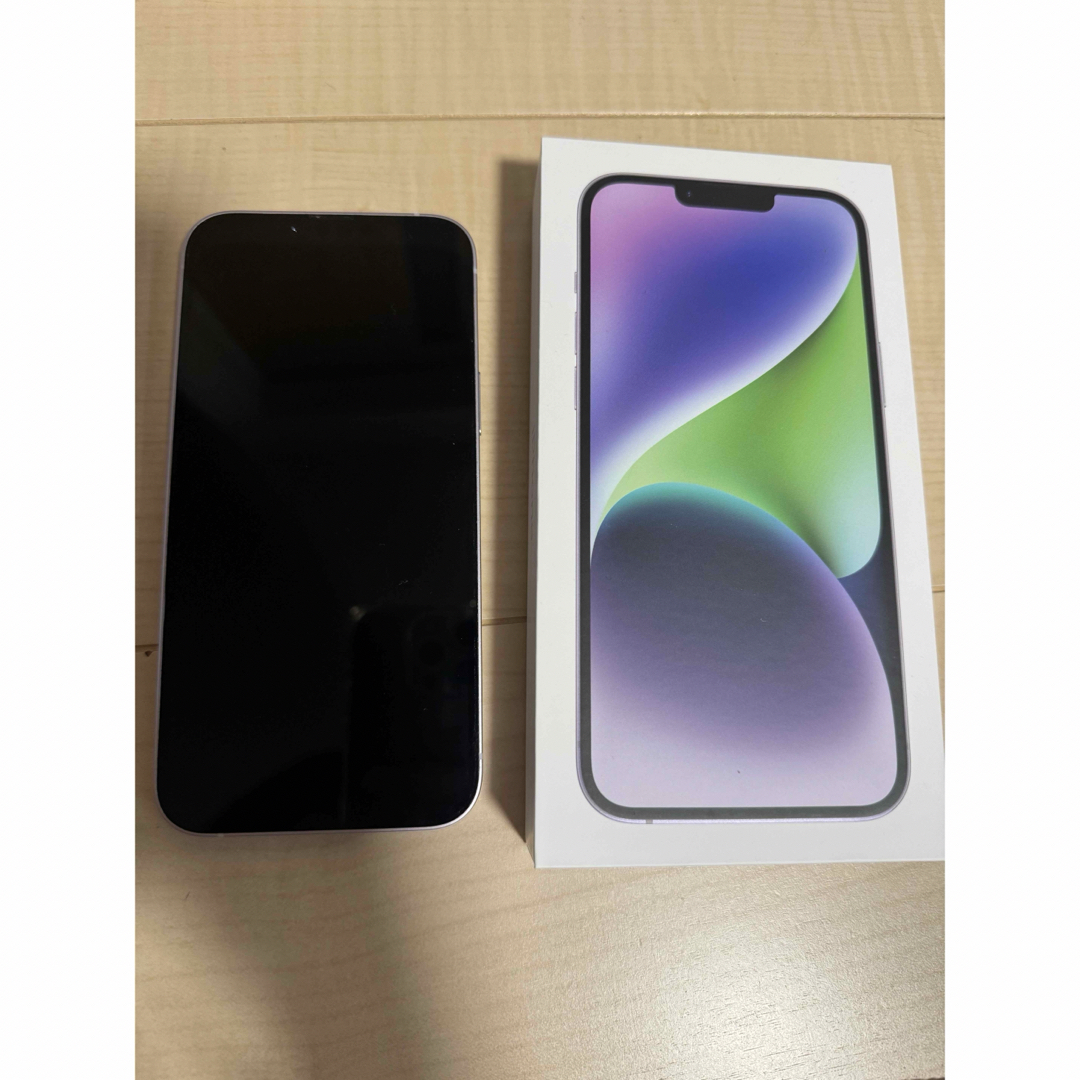 急ぎですiPhone14plus  128gb  パープル