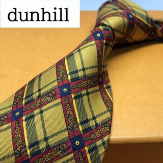 Dunhill   美品 ダンヒル 有名 ブランド ネクタイ シルク ネイビー