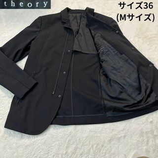 【最高級の質感】theory セオリー ジャケット M相当 オールブラック