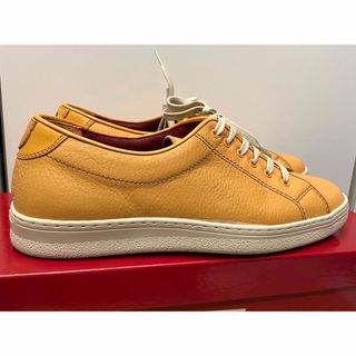 サルヴァトーレフェラガモ(Salvatore Ferragamo)のFerragamo レザースニーカー 6D 23cm オレンジ(スニーカー)