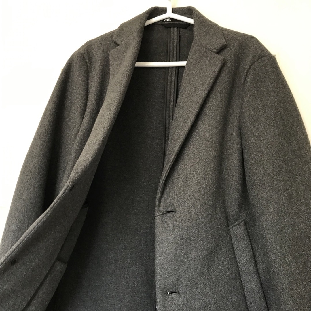 ZARA(ザラ)のZARA 4 way coat コート グレー 新品未使用 メンズのジャケット/アウター(テーラードジャケット)の商品写真