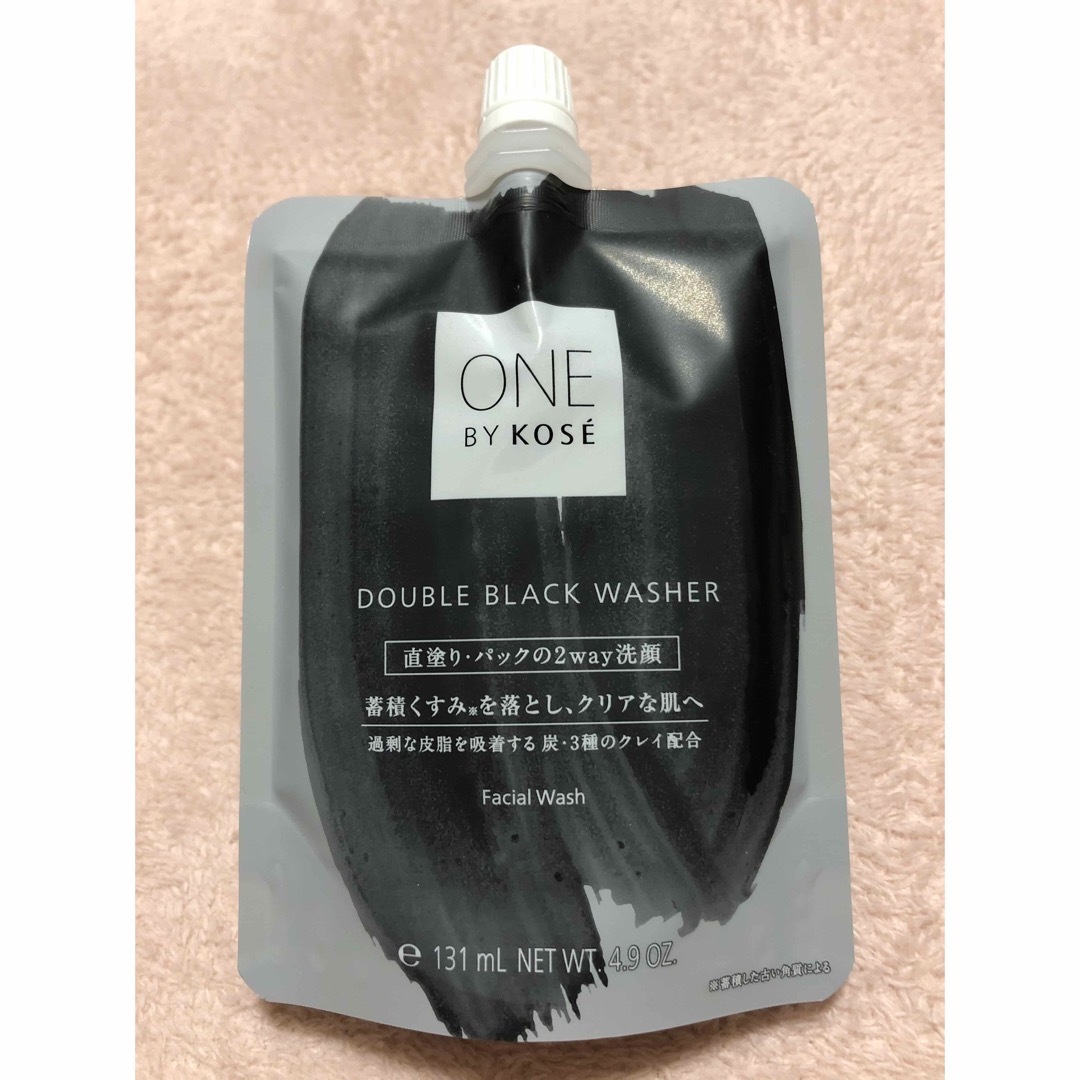 ONE BY KOSE（KOSE）(ワンバイコーセー)のONE BY KOSE ダブルブラックウォッシャー 新品 コスメ/美容のスキンケア/基礎化粧品(洗顔料)の商品写真