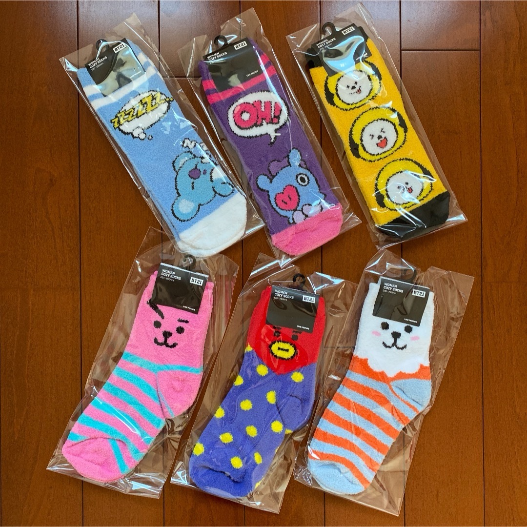 公式正規品 BT21 ルームソックス もこもこ 靴下