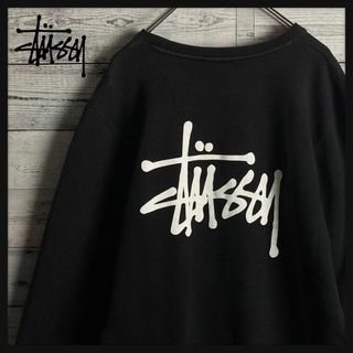 【人気Lサイズ】 STUSSY マウンテンロゴ バックプリント スウェット