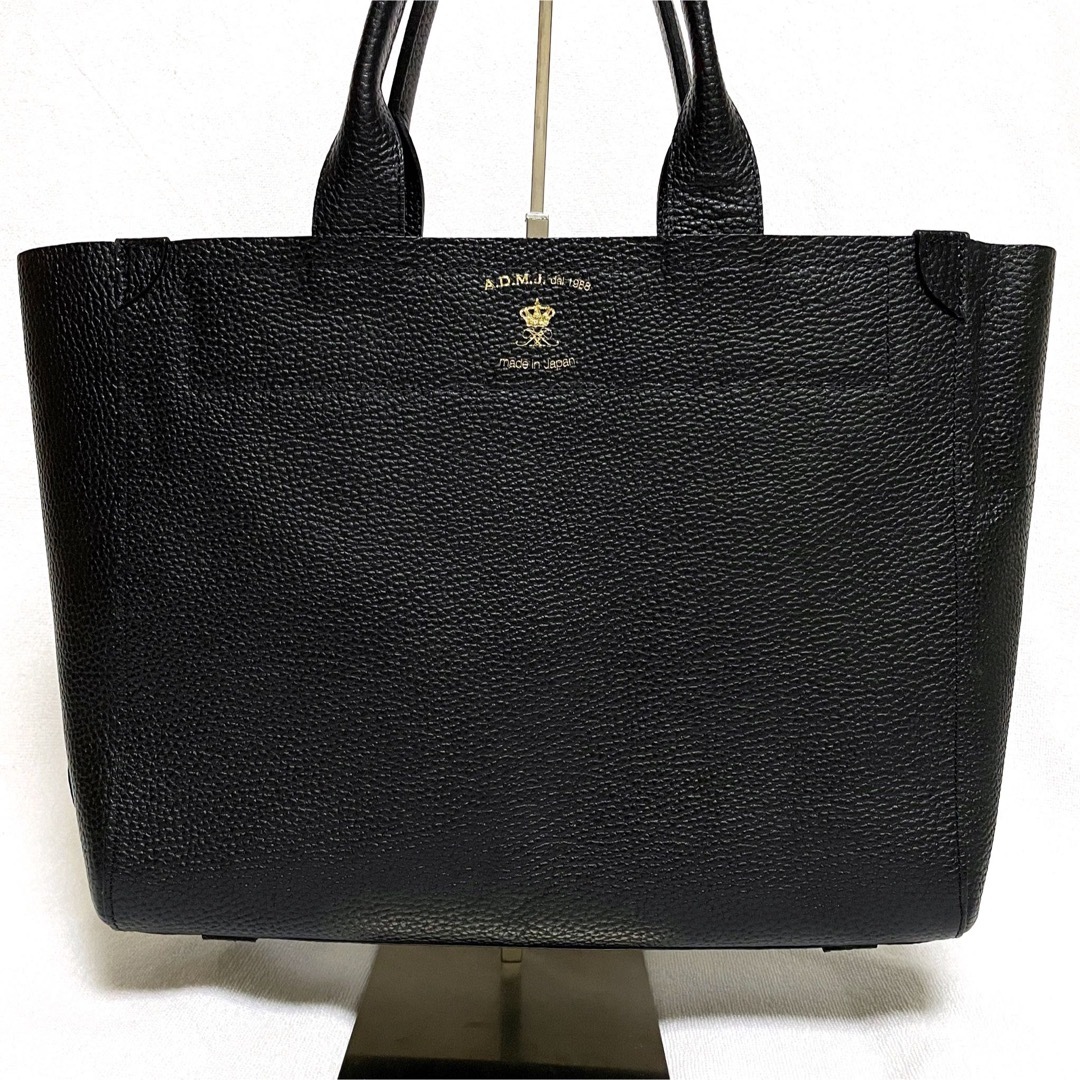 A.D.M.J. - 【美品】A.D.M.J レザートートバッグ 本革 ゴールド金具