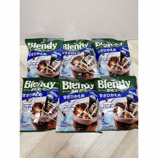 エイージーエフ(AGF)のBlendy ポーション 濃縮コーヒー 6袋(コーヒー)