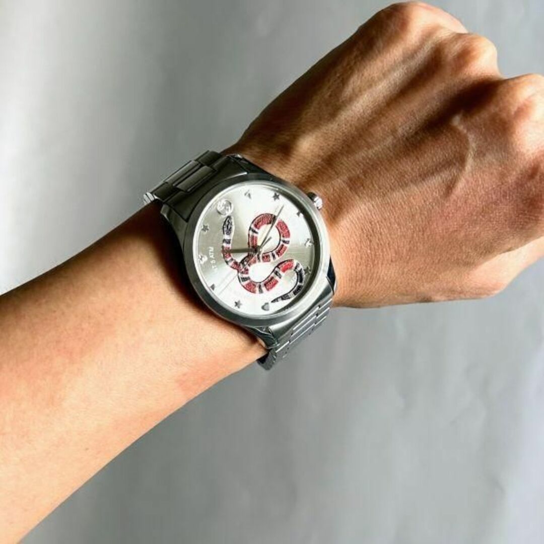 グッチ GUCCI G-タイムレス 38mm スネーク メンズ腕時計 蛇 グッチ GUCCI G-タイムレス 38mm スネーク メンズ腕時計 蛇