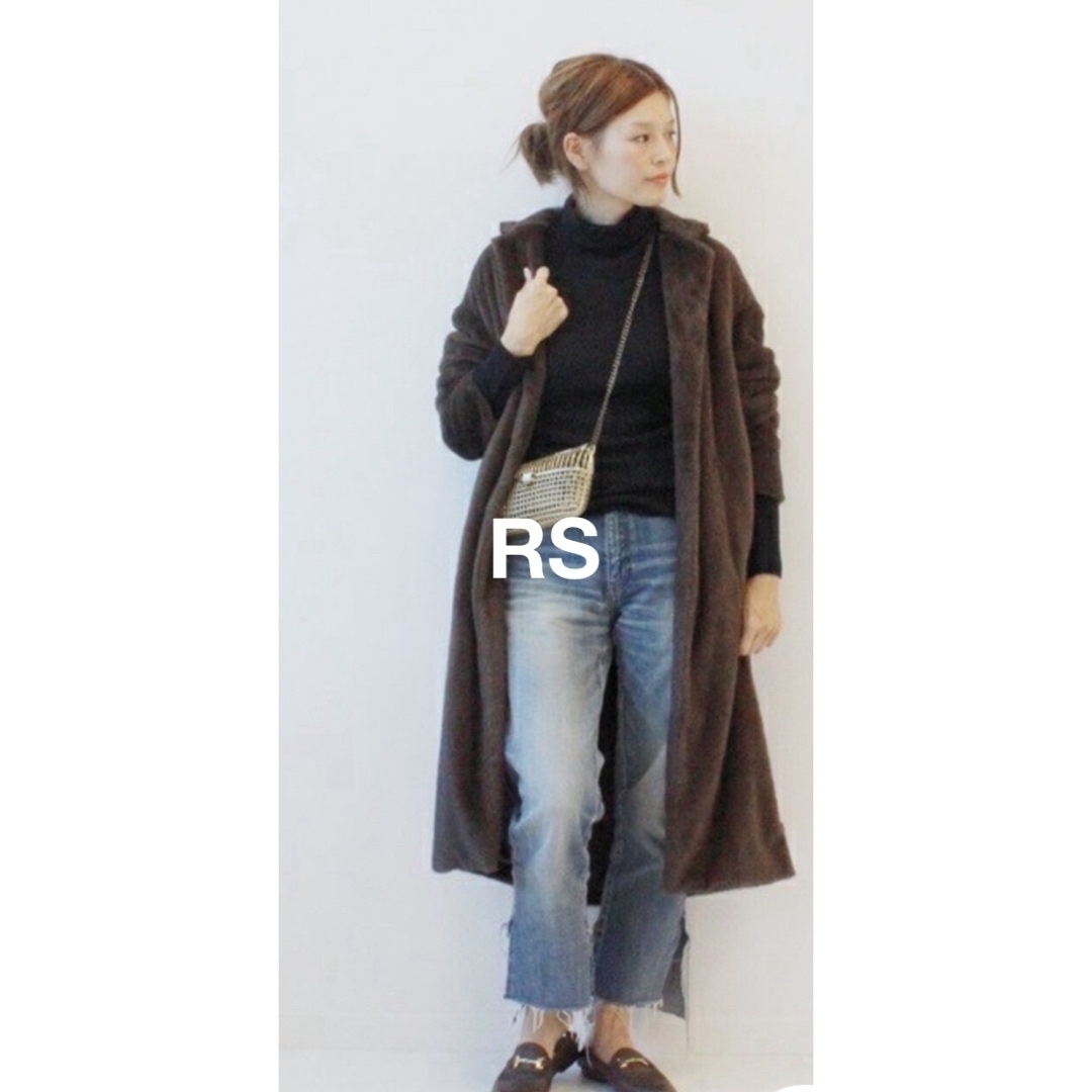 Deuxieme Classe beige ファー ロングコート チェスター
