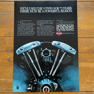 ハーレーダビッドソン(Harley Davidson)のポスター★1976 ハーレー・ダビッドソン ショベルヘッド★HD(その他)