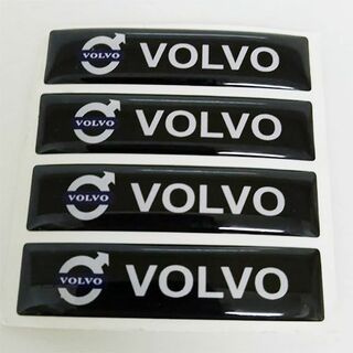ボルボ(Volvo)のVOLVO　ボルボ　 エポキシ３Dステッカー　４個セット(車内アクセサリ)