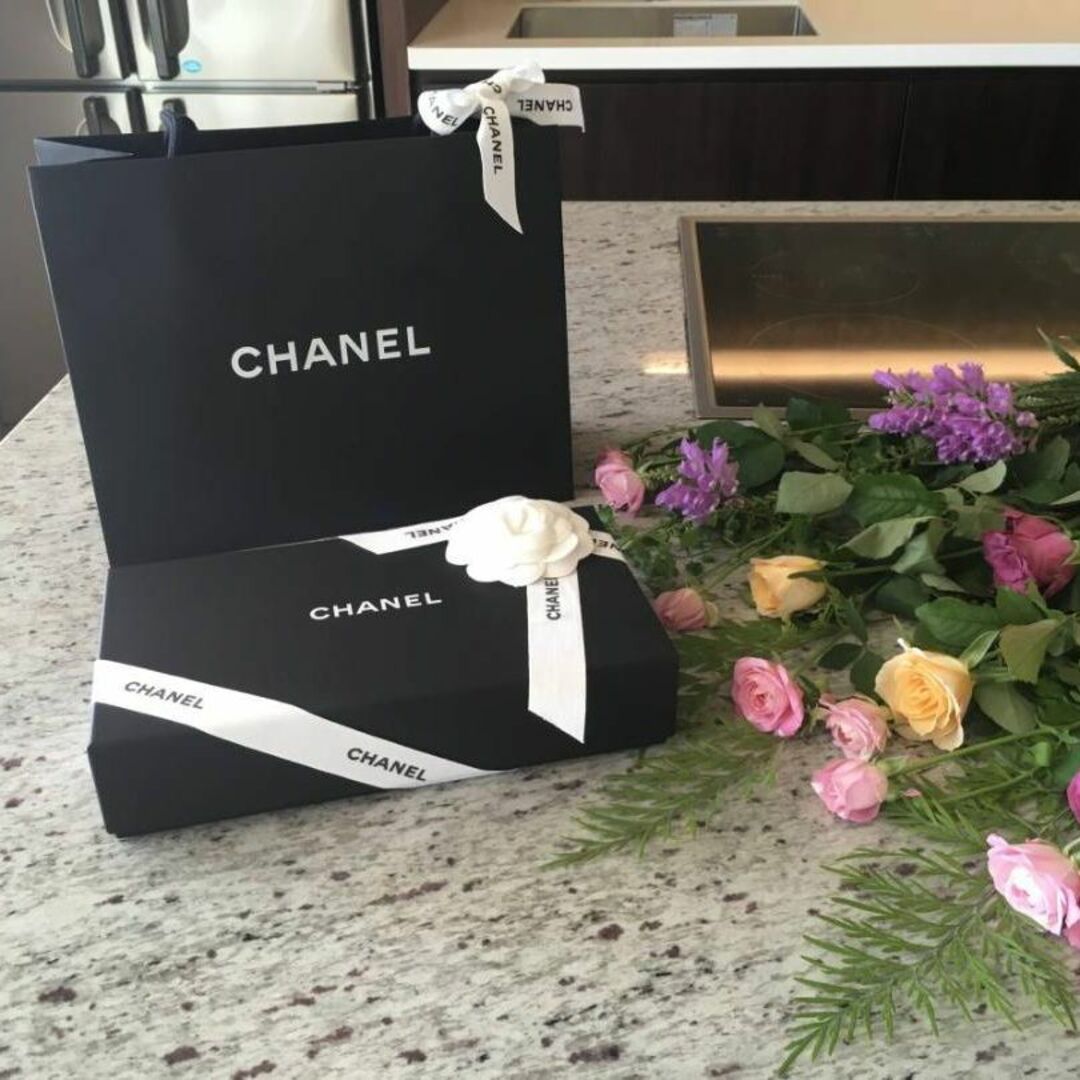 ★CHANEL★空箱・ショップ袋セット★カメリア・リボン付★送料込★★