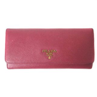 プラダ(PRADA)のプラダ PRADA 長財布 ウォレット サフィアーノ レザー フラップ (財布)