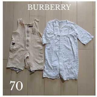 BURBERRY - BURBERRY ロンパース 2点セットの通販 by 魅音梛's shop ...
