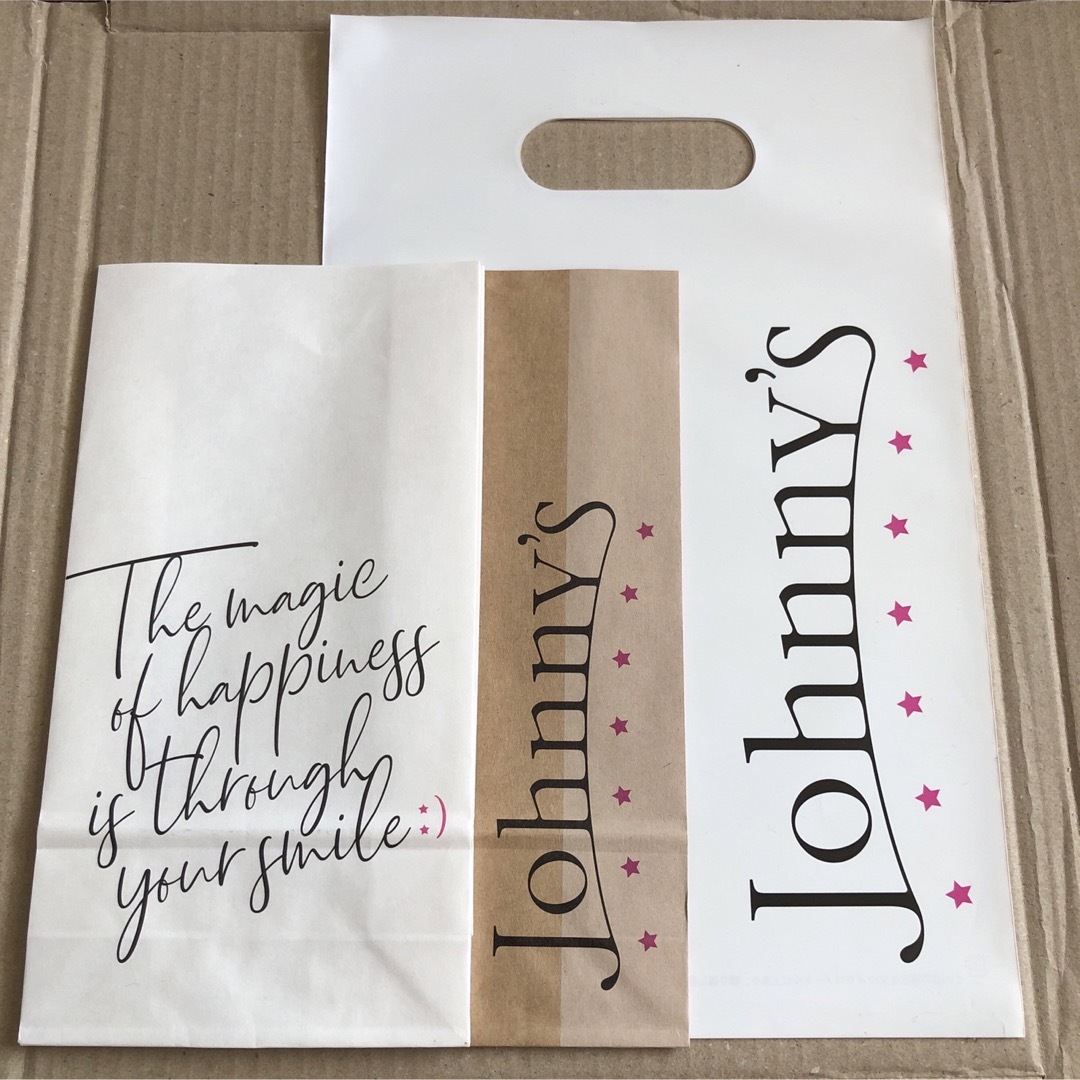 Johnny's(ジャニーズ)のジャニーズショップ ショッパー 各1枚 エンタメ/ホビーのタレントグッズ(アイドルグッズ)の商品写真