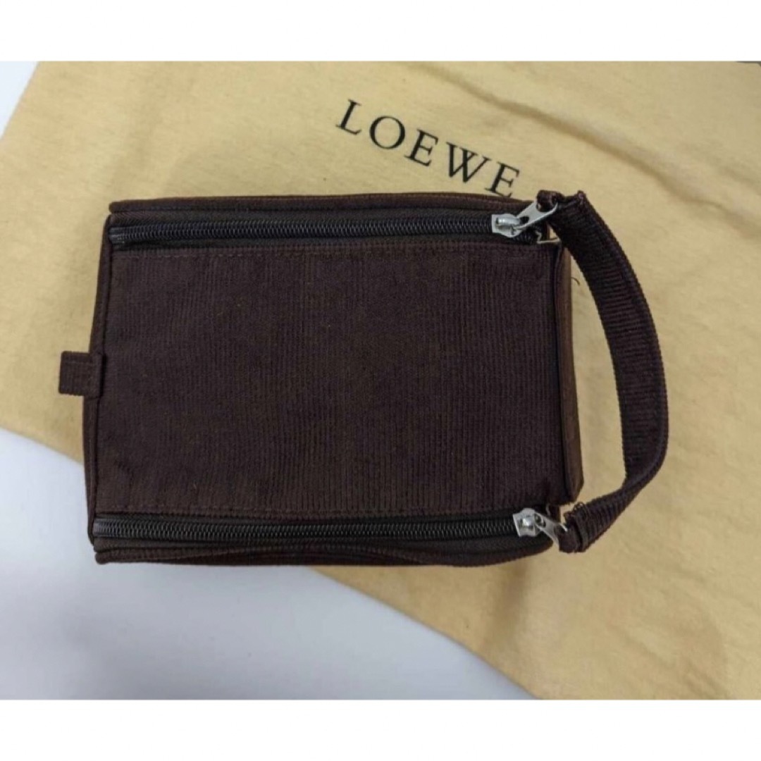 新品未使用 LOEWE ロエベ レザー　セカンドバッグ ブラウン クラッチバッグ